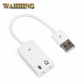 USB Virtual 7.1 Channel Xear 3D External Sound Card USB Sound Card Audio Adapter for Win 7 8 XP Linux Vista Mac OS HY1021