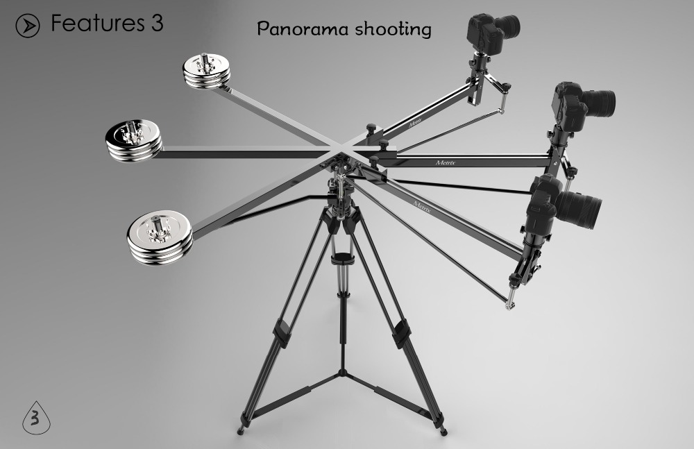 METRIX X1 Professional Portable DV Aluminum slider focus panorama shooting Mini Jib Video camera Crane DSLR Jibs with Bag