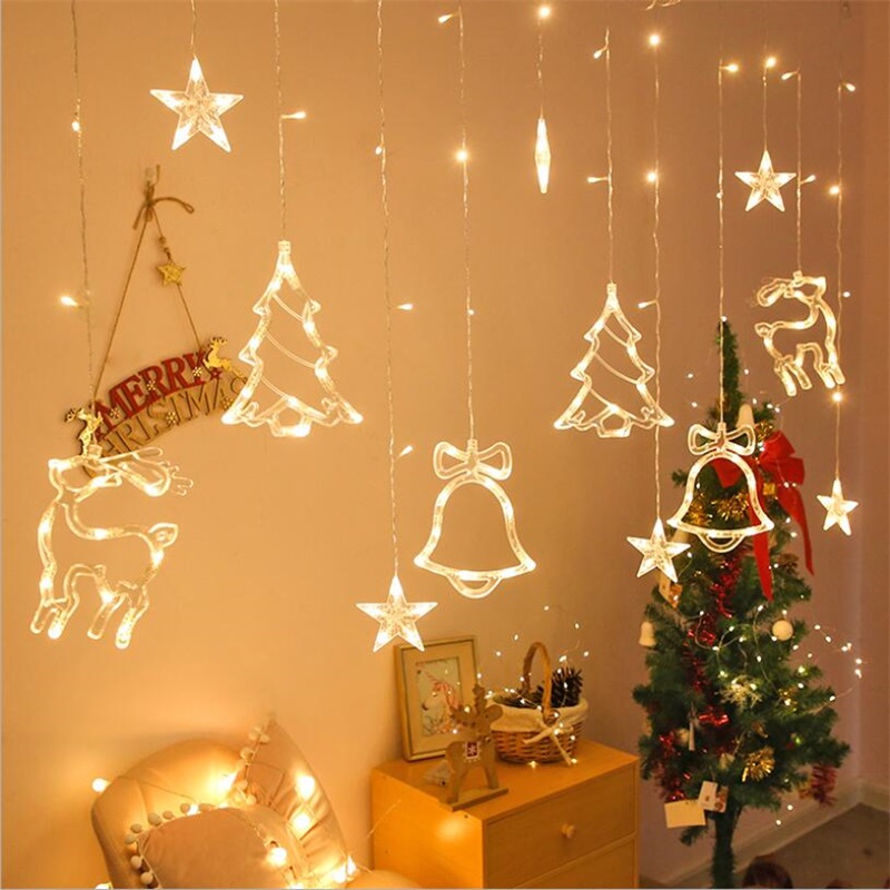 3M Led Christmas Icicle Fairy Curtain Lights Garland String Lights 220V for Home Garden Party Wedding New Year's Decoration Lamp