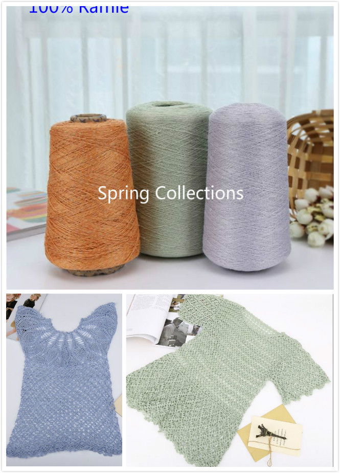 250g Dia.0.6mm Italian 100% ramie thread crochet yarn thread to knit hat bags knitting crocheting Crochet lace Hand-woven