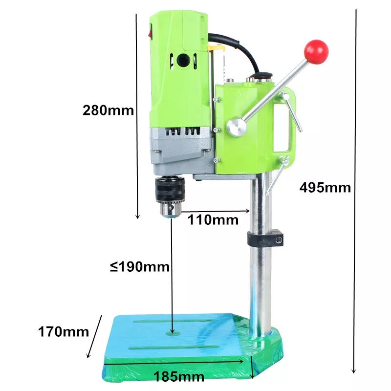 ALLSOME Mini Drilling machine Drill Press Bench Small electric Drill Machine Work Bench gear drive 220V 710W 5156E