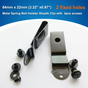 Quick Clip Pro Holster Clips, Black Oxide Steel for 1.75