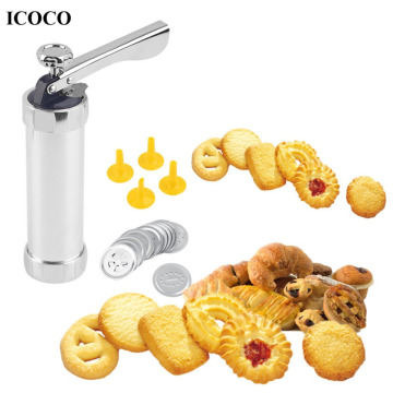 2018 new Multi Cookie Extruder Press Machine Stainless steel Biscuit Maker Cake Making Decorating Gun Kitchen Tools Bakeware