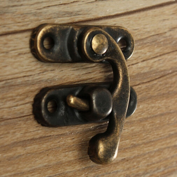 5pcs Antique Bronze Iron Padlock Hasp Hook Lock Hardware For Mini Jewelry Box For Furniture