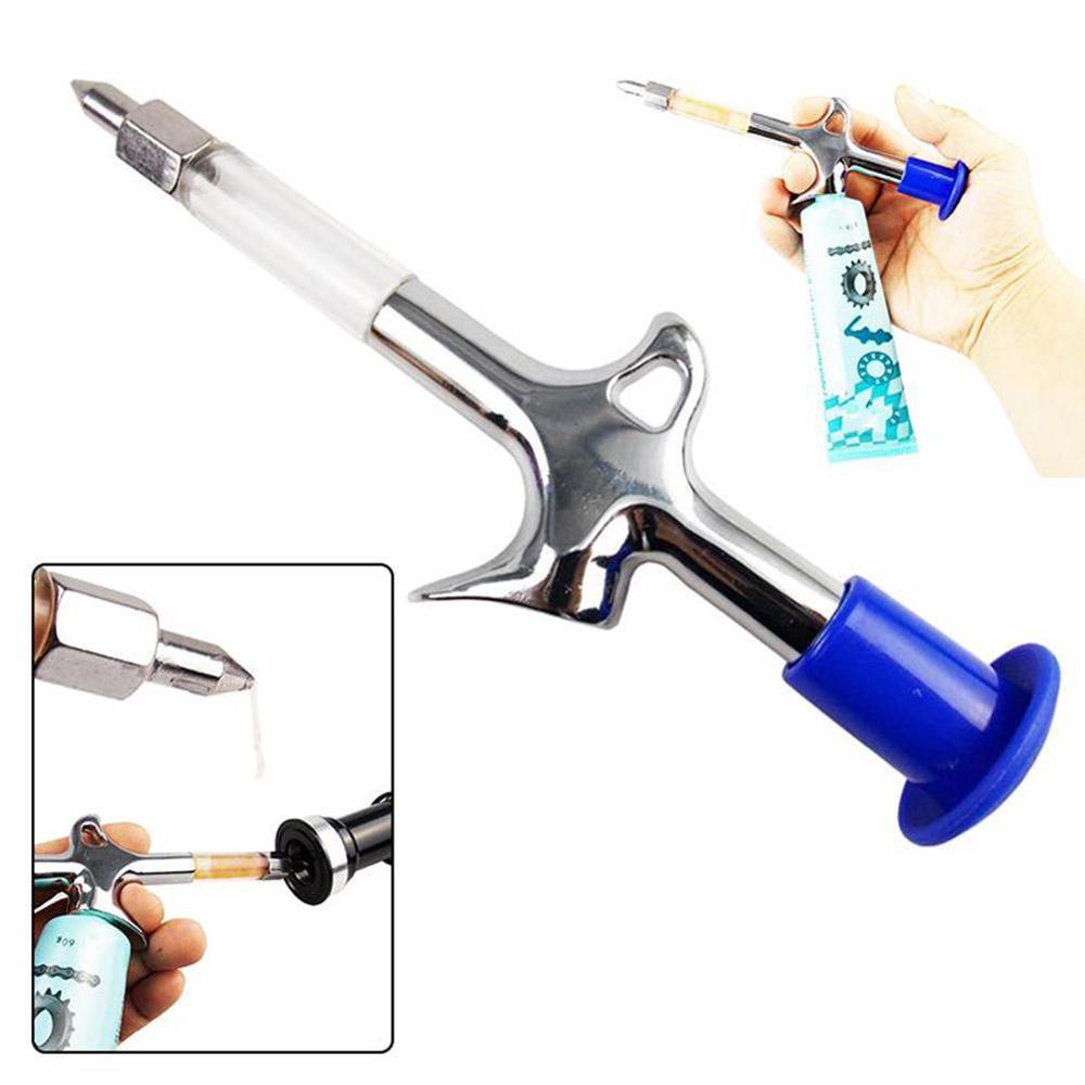 1pc Aluminum Bicycle Lubricant Grease Gun for Mountain MTB Bike Service Tools grease oil precise injector