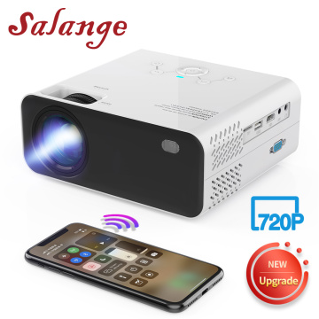 Salange E450S Mini Led Projector Phone 720P Portable Proyector Movie, Wireless Mirror for iPhone Home Cinema Projetor HDMI USB