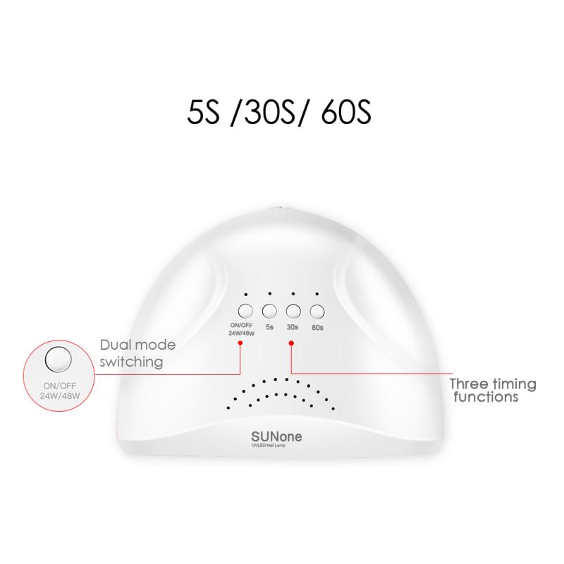 48W/54W Professional Nail Lamp White UV LED Lamp Auto Nail Gel Dryer Lamp USB Interface Intelligent Induction Nail Care Tool