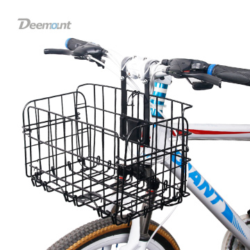 Deemount Bicycle Basket Handlebar Pannier Cycling Carryings Iron Casing Pouch Cycle Luggage Bag Heavy Duty / Basic Type Options