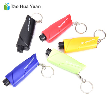 Hot Safety Hammer Car Hanging Accessories Ornaments Decoration Key Chain Knife Life Saving Seat Belt Cutter Break Window Glass A