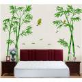 Nature Green Bamboo Forest Wall Sticker PVC Removable Plane Plant Mural Home Decor Wall Decal For Living Room Bedroom Decoration