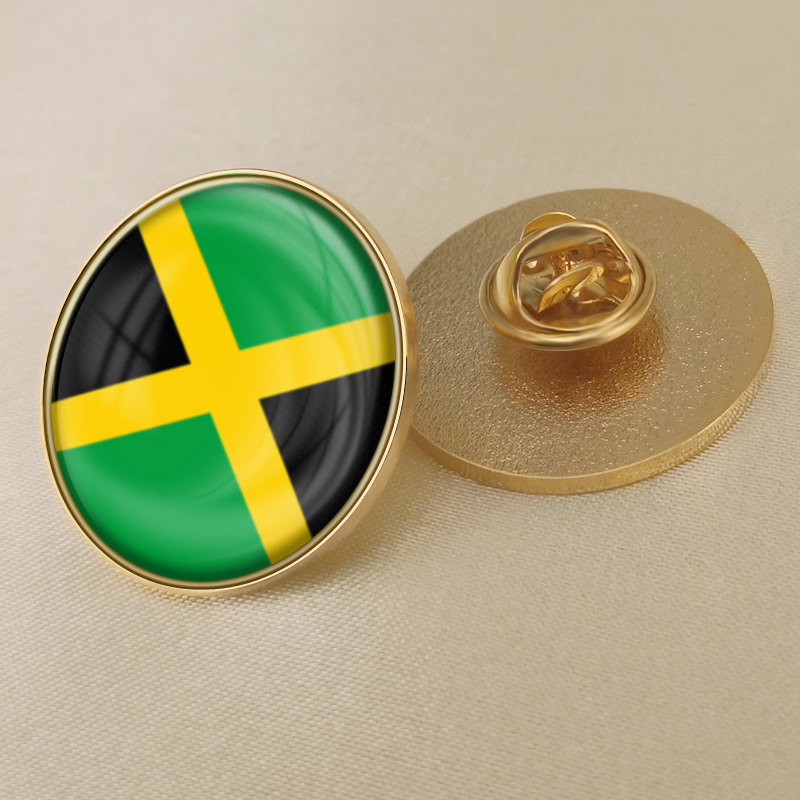 Coat of Arms of Jamaica/Jamaicans Flag National Emblem Brooch/Badges/Lapel Pins