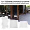 White Garden Pavement Mold Garden Walk Pavement Concrete Mould DIY Manually Paving Cement Brick Stone Road Concrete Molds
