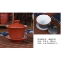 6 Models High Quality Teaset Elegant Gaiwan Chinese Tea Mugs purple clay tureen 120ml lid bowl saucer tea brew cup yixing teapot