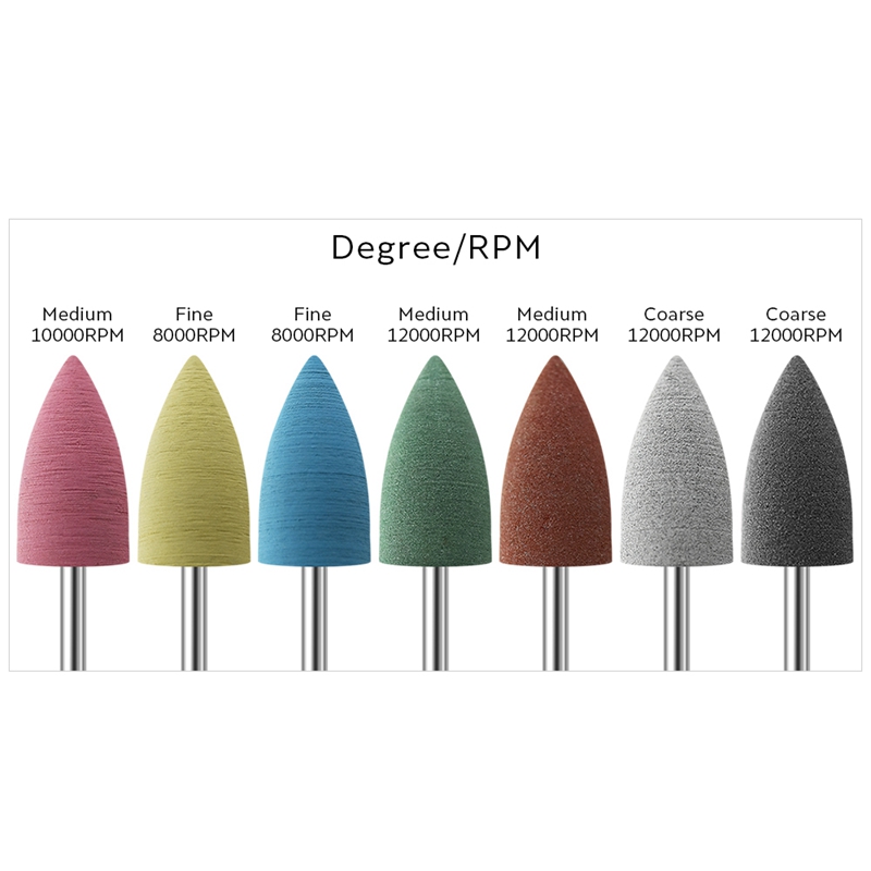 New 28 Styles Rubber Nail Drill Bits Manicure Machine Rotary Electric Nail Alloy Manicure Cutter Grinding Nail Art Tools