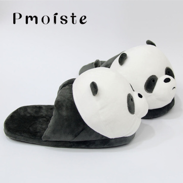 Lovely Fur Slippers Winter EVA Suede Indoors Slippers For Girls Animal Prints Warm Shoes Woman Casual Hot Sale