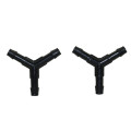 Y-type Water Splitter 4 mm Hose Connector Garden Quick Connectors Agriculture Hose Joint Irrigation Fittings 20 Pcs