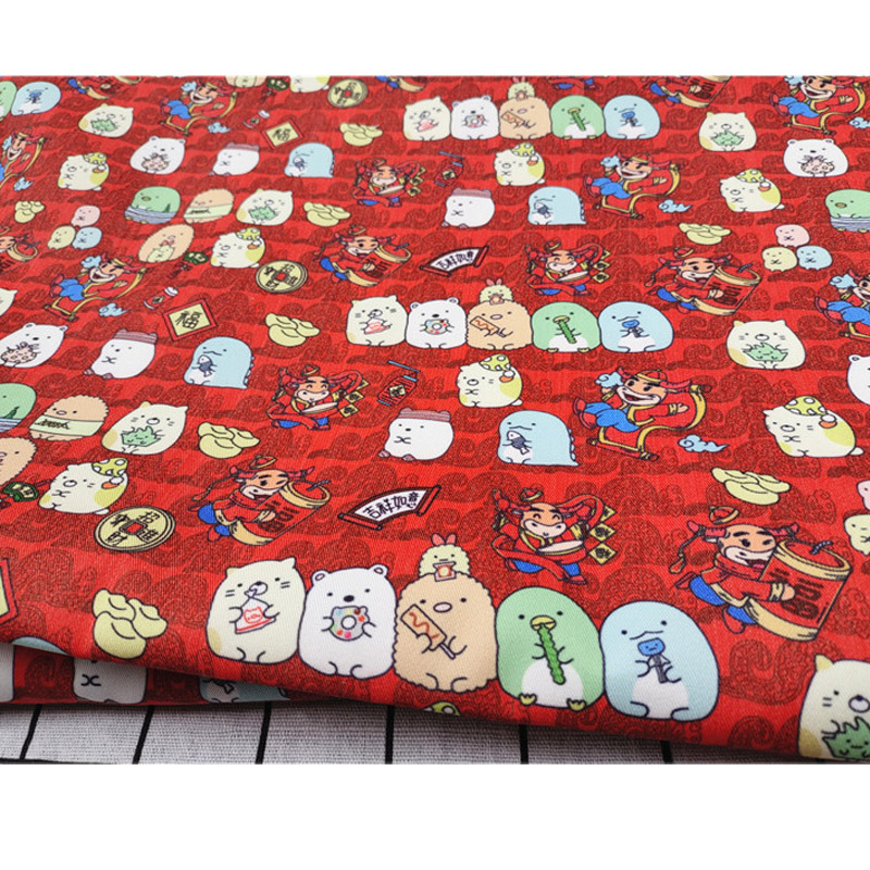 140cm Wide Japanese Cartoon Anime Character Canvas Fabric for Boy Clothing Bags Slipcover Curtain DIY Patchwork Sewing Materia