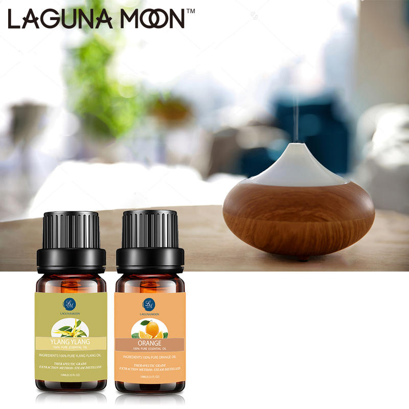 Lagunamoon Lavender 10ML Massage Humidifier Air Fresh Essential Oils Diffuser Tea Tree Cinnamon Eucalyptus Ylang Vanilla Oil