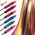 6 Colors Non-toxic Hair Color Comb Portable Mini Hair Dye Color Cream One-time Molding Paste Dye Cream Hair Styling Beauty Tool