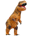 Brown T-REX Dinosaur Cosplay Parent-child Inflatable Costume Halloween Party Dress Carnival Cosplay Costumes Christmas Clothes