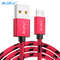 RAXFLY Cable Micro USB For Samsung S4 S5 S6 Edge 0.5M/1M/2M Micro USB Charging Wire For Xiaomi Note 4 4X 5 Plus Data Sync Cabo