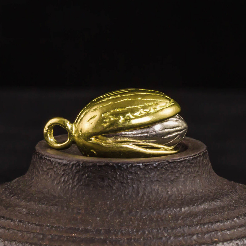 brass nut pendants (3)