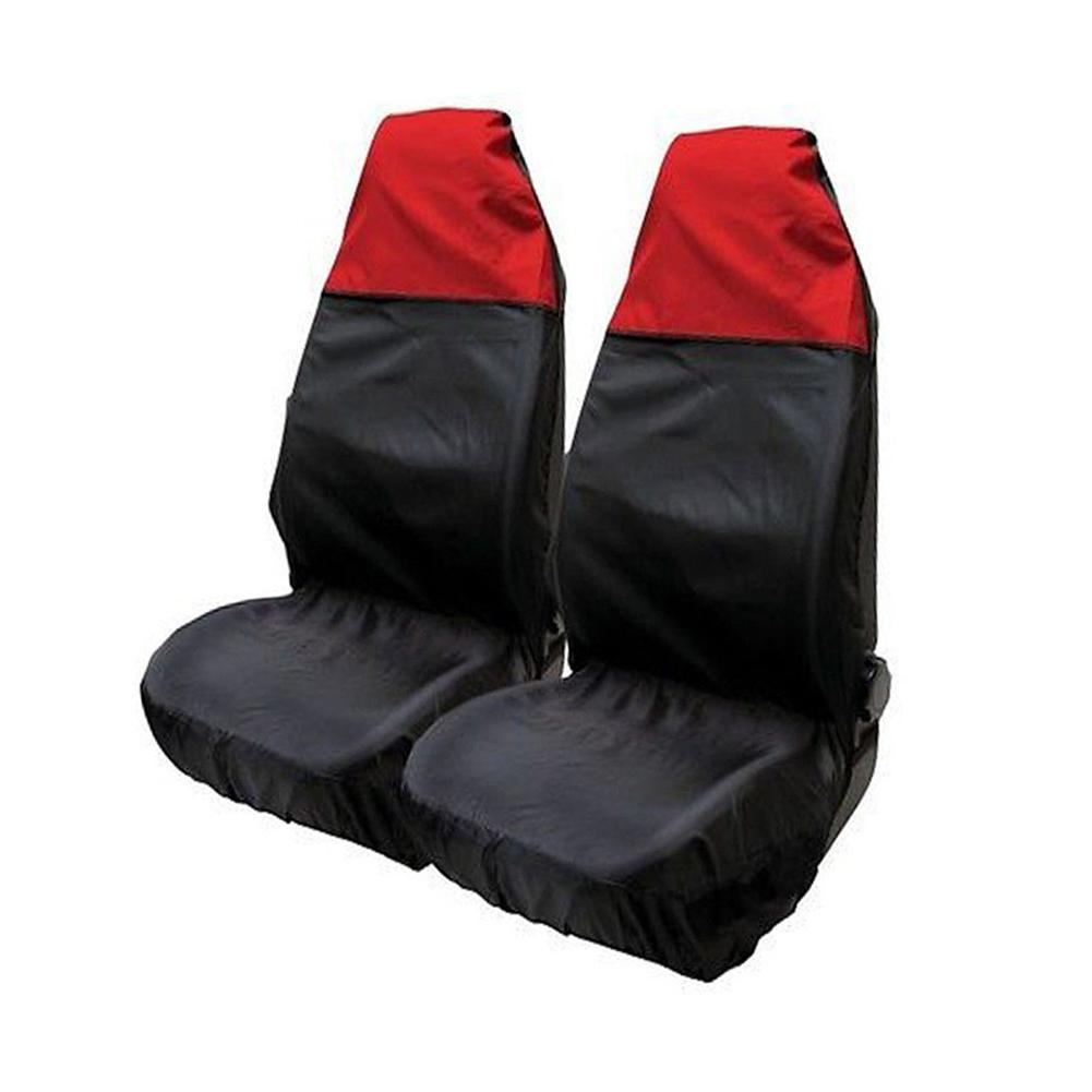 2PCS Waterproof Front Car Van Seat Covers Protectors Nonslip Backing Seat Covers For Cars Bus SUV RV Interior Accessories