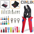 Crimp Pliers Multiple Crimping Dies Set Wire Dupont Terminals Tools For Heat Shrink Connectors Non-Insulated Ferrule Terminals