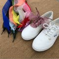 1Pair 110CM Fashion Shoestrings Women Shoelaces Flat Silk Satin Ribbon Sneakers Sport Shoes Lace Bow 13 Colors