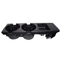 Double hole car front center console cup rack / change box for BMW E46:black