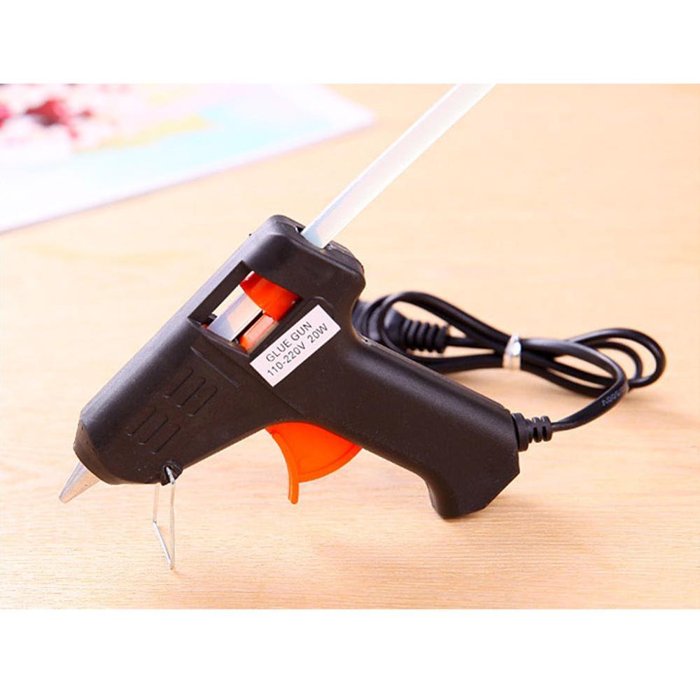 20W Electric Heat Hot Melt Glass Glue Caulk Gun Sticks Repair Pneumatic Tool UK