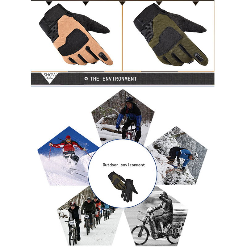 1 Pair Outdoor Camping hunting Military Tactical Gloves Sports Training Gloves Hiking cycling Full Finger Gloves