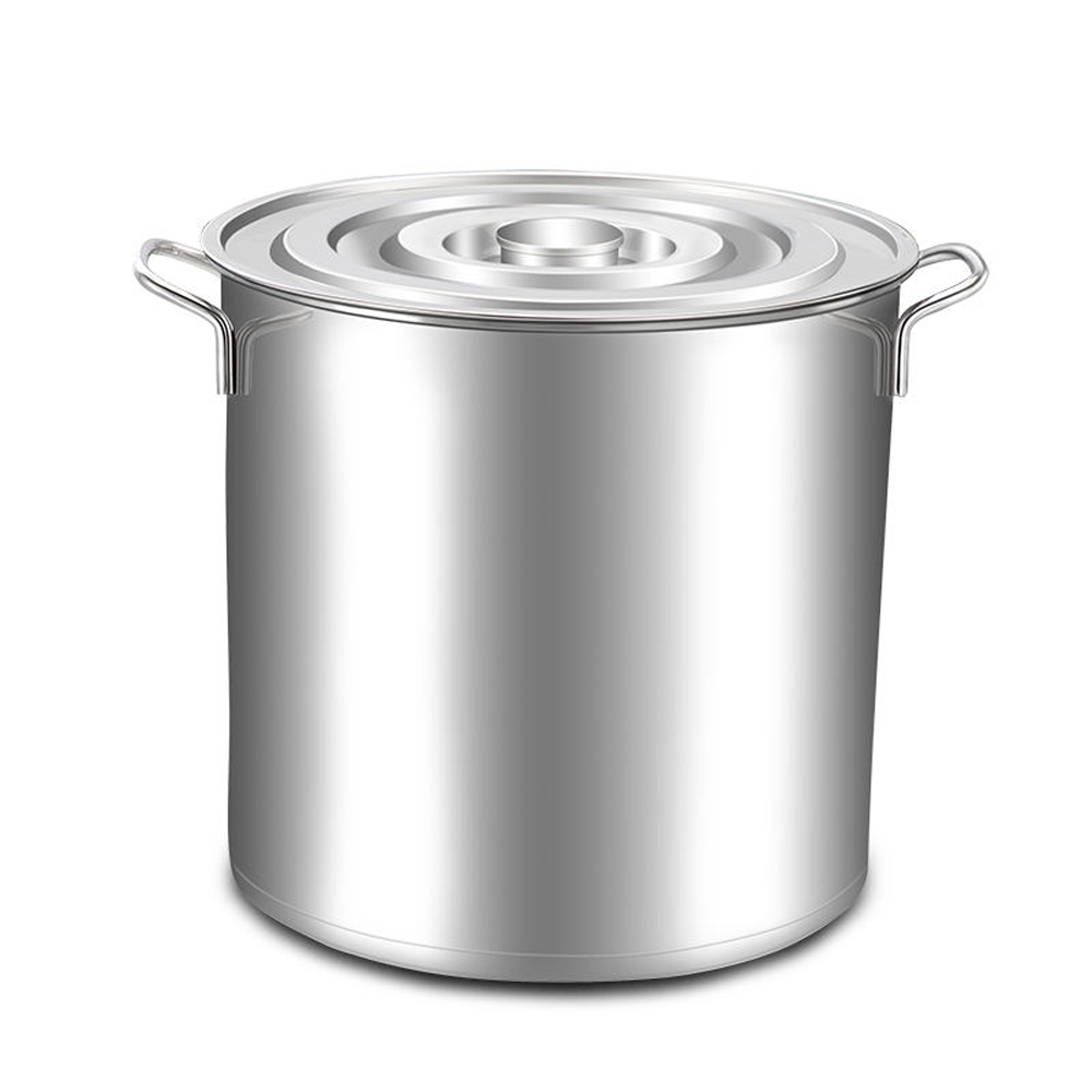 Commercial Stainless Steel Soup Bucket Milk Barrel Soup Pot Large Capacity Kitchen Restaurant Hotel Cookware Cooking Hotpot