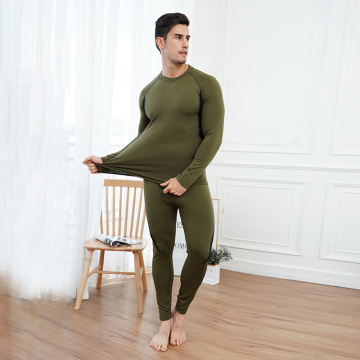 Men's Plus Cashmere Thermal Underwear Set Long Johns Winter Thermo Underwear Base Layer Men Sports Compression Long Sleeve Shirt