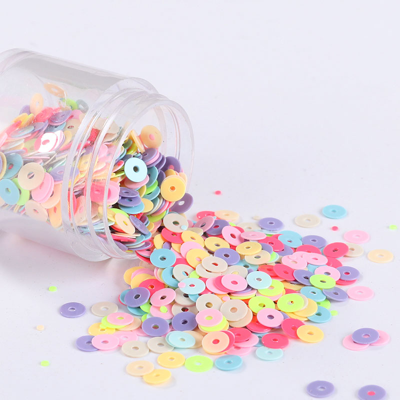 2000Pcs/Pack 4mm Solid Colors Sequin Flat Round PVC Loose Sequins Paillettes Sewing Craft,Women Cloth Embroidery Accessories