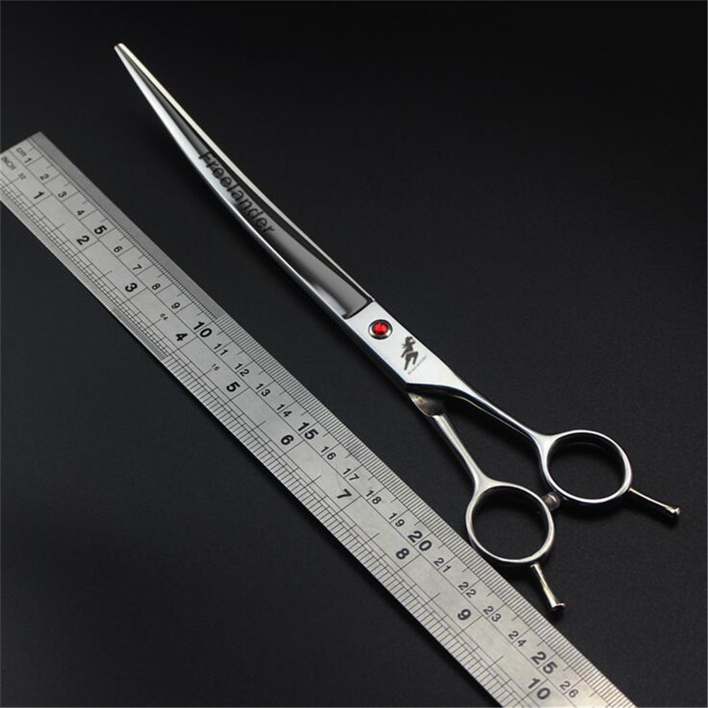 6/7/8/9 inch Curved Scissors Professional Cat Dog Shears Pet Grooming Scissors Hair Cutting Japan 440C Animals Haircut Tools
