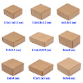 10pcs/lot 9sizes Small Kraft Paper Box Brown Cardboard Handmade Soap Box White Craft Paper Gift Box Black Packaging Jewelry Box