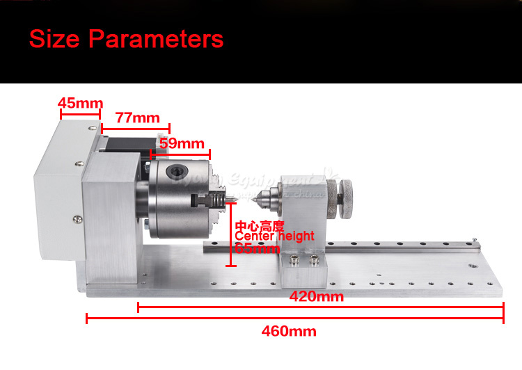 Slide rail fourth axis rotary shaft A axis 4 axis numerical control division head of the olive core stereo fittings Slide four