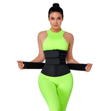 Feelingirl New Three Belts Waist Trainer 100%latex Waist Trainer Body Shaper Zipper 7 Steel Bones Modeling Strap Waist Shaper