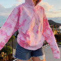 Rainbow Hoodies Women Oversized Pullovers Girls Long Sleeve Hoodies Spring Tie Dye Print Casual Women Sweatshirts Hoddies Tops