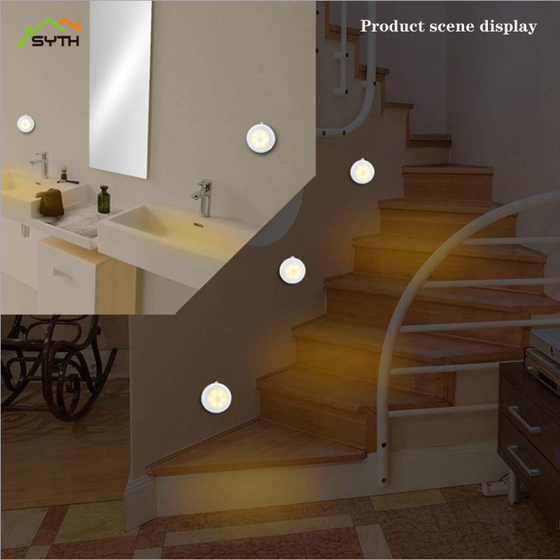 Body Motion Sensor LED Wall Lamp Night Light Induction Lamp Corridor Cabinet led Search Lamp home Factory direct sales