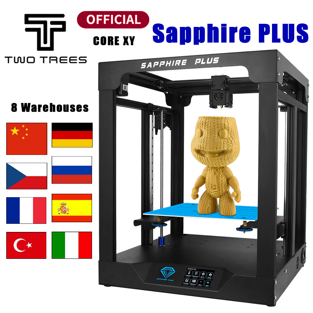 Twotrees 3D Printer Sapphire Plus V1 COREXY BMG Extruder Max Print Size 300*300*350mm DIY Kits 3.5 Touch Screen FDM Dual Z Axis