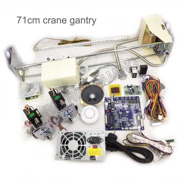 AC 110V-250V English Toy Crane Machine PCB PP Tiger DIY kit with 71cm gantry claw motherboard joystick buttons coin acceptor