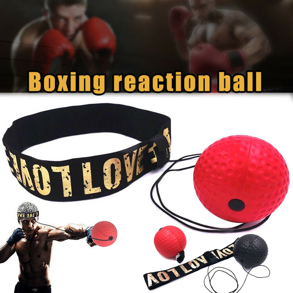 Boxing Punch Fight Ball With Head Band For Reflex Speed Reaction Training Box Muscle Combat Exercise