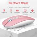 New 1600 DPI USB Optical Wireless Computer Mouse Bluetooth Mouse 2.4GHz Receiver Rechargeable Ergonomic Mouse For PC Laptop