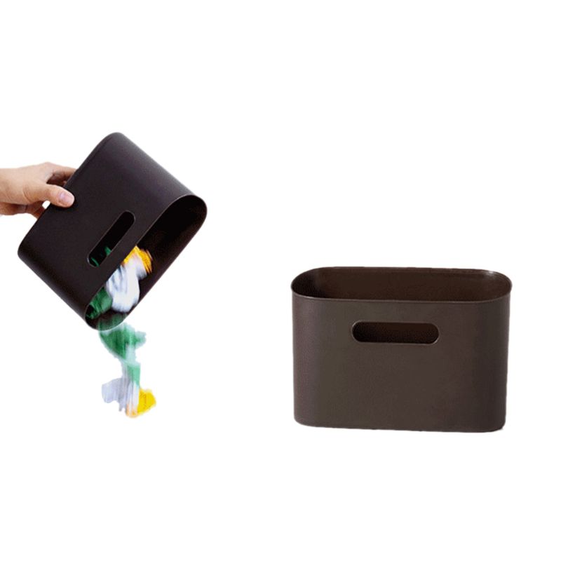 Mini Trash Can Waste Bin Desktop Garbage Trash Can Home Rubbish Can Roll Swing With Lid Desk Storage Box