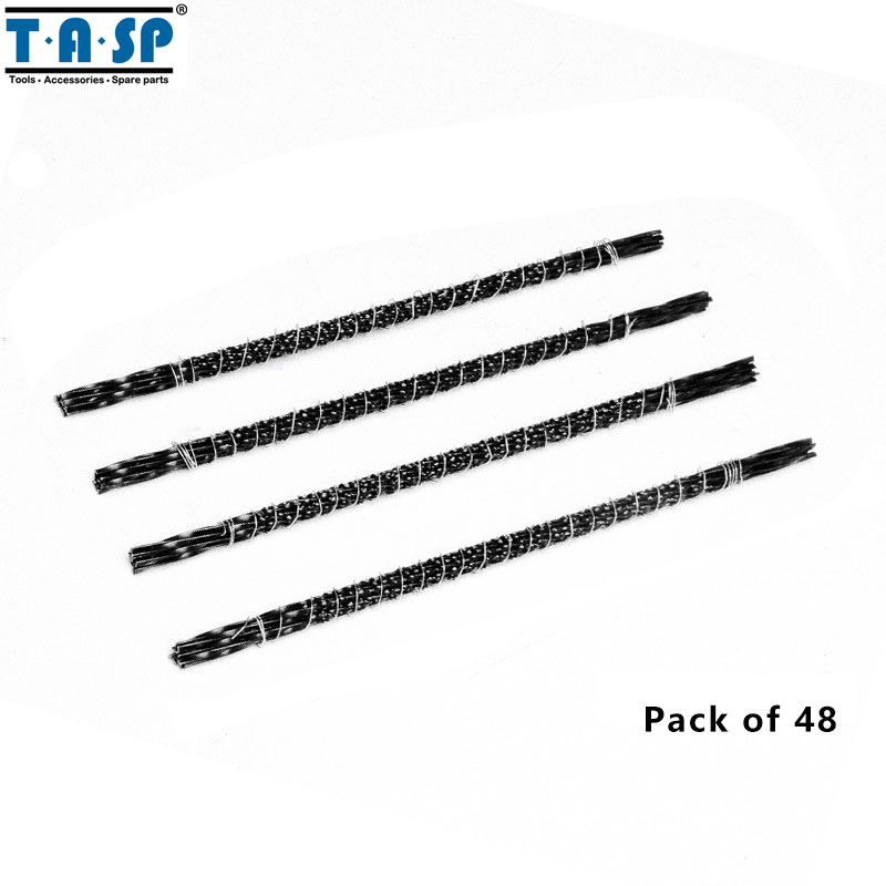 TASP 48pcs 130mm Spiral Scroll Saw Blades Hand Fret Coping Saw Blade for Wood Cutting