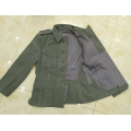 WWII WW2 GERMAN ARMY M40 WH EM FIELD GREY GREEN WOOL TUNIC COAT JACKET MILITARY UNIFORM SOLDIER MILITARY WAR REENACTMENTS