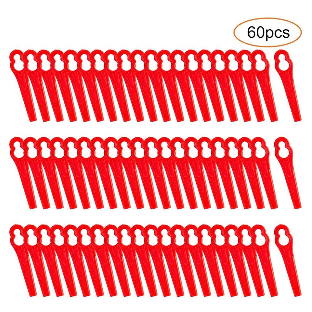 Replacement Knife Set For Grass trimmers Accessories 60 Plastic Knives Easy Trim Grass Trimmer Garden Timmer