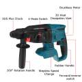 18V Rechargeable Brushless Cordless Rotary Hammer Drill Electric Hammer Impact Drill Without Battery&Case High Power